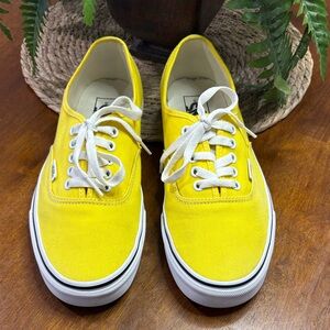 Vans Bright Yellow Canvas Sneakers